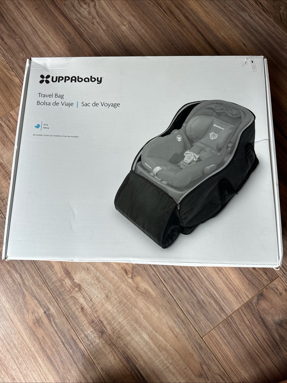 UPPAbaby Mesa Travel Carrying Bag for Aria Mesa Car Seats NEW Original Box Open